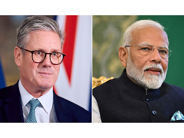 UK PM Keir Starmer and Indian counterpart Narendra Modi (Photo/ Reuters)