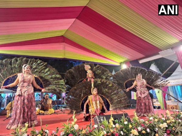 Dance performances held on the onset of Teej Ustav 2025 at Bikaner House, Delhi (Photo/ ANI)