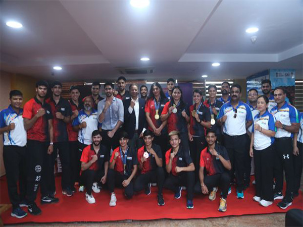 The event saw felicitation of India's stars from recent two World Boxing Cups. (Photo: BFI)