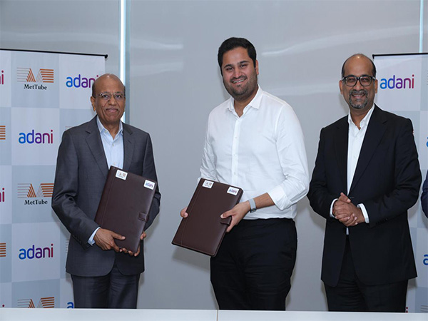Raghav Mittal, Director, MetTube with Jeet Adani, Whole Time Director, Adani Group and Vinay Prakash, Director, Adani Enterprises (Photo/Adani Group)
