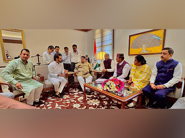 BJP delegation meets JP Nadda and Nitin Gadkari in Shimla (Photo/ANI)