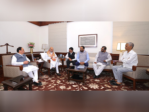 AGP leaders meet Amit Shah (Photo/X/@ATULBORA2)