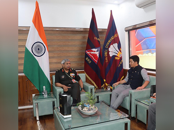 Sikkim Lok Sabha MP Indra Hang Subba meets with BRO DG (Photo/X@IndraHangSubba1)