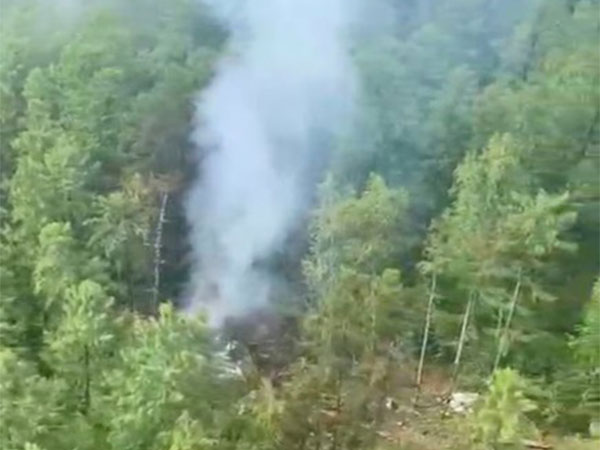 Smoke rises at the crash site of an Angara Airlines An-24 passenger plane near Tynda in the Amur Region (Image/Reuters)