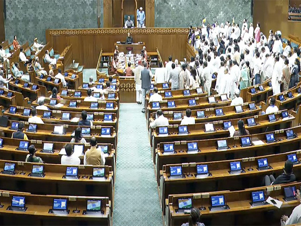 Visuals from Lok Sabha (Photo Credit: Sansad TV)