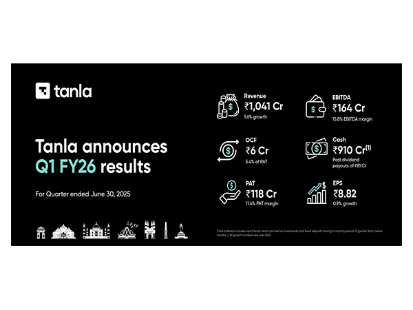 Tanla Announces First Quarter Results for FY26