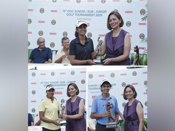 Winner Rehnoor Malik, Rakshit Dahiya, & Rashi Misra receiving their prizes from Anju Munjal Senior VP, Usha International. (Photo: Usha) Winner Rehnoor Malik, Rakshit Dahiya, & Rashi Misra receiving their prizes from Anju Munjal Senior VP, Usha International. (Photo: Usha)