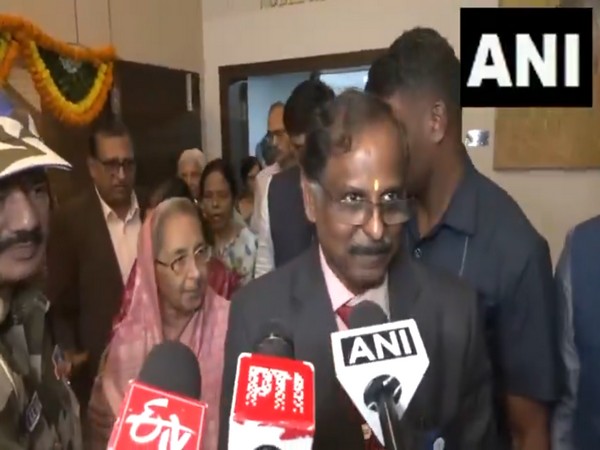 Chairman of the ISRO and the Secretary of the Department of Space, Dr. V. Narayanan (Photo/ANI)