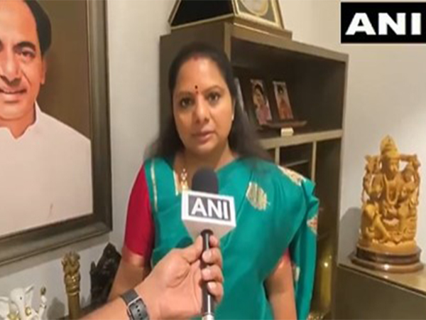 Bharat Rashtra Samithi (BRS) MLC K Kavitha (Photo/ANI)