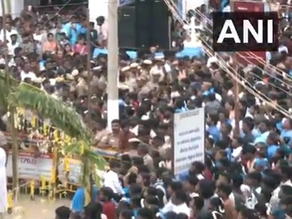 Visual of ceremonial flag hoisting (Phot/ANI)ng 