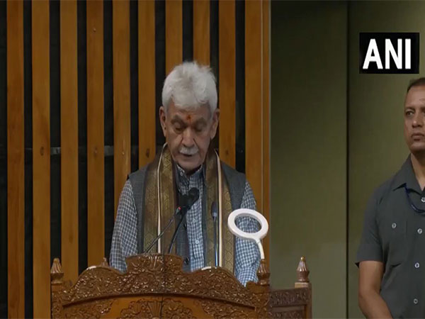 Jammu and Kashmir LG Manoj Sinha (Photo/ANI)