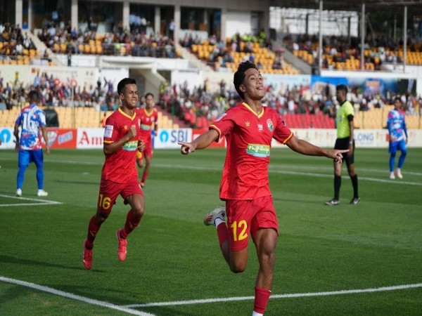 Shillong Lajong players celebrating. (Photo: Durand Cup/AIFF)
