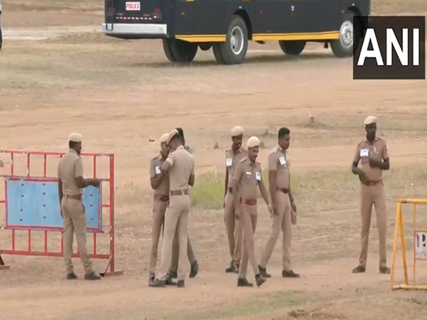 Prepration underway in Tamil Nadu's Ariyalur ahead of PM Modi's visit (Photo/ANI)