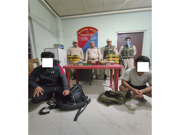 Police arrest two for possession of brown sugar in Churachandpur (Photo/Manipur Police)