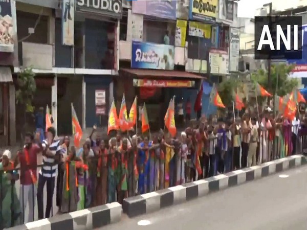 Prime Minister Narendra Modi holds roadshow (Photo/ANI)