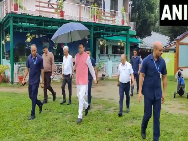 Uttarakhand CM Pushkar Singh Dhami left for Haridwar from GTC helipad in Dehradun. (PhotoANI)