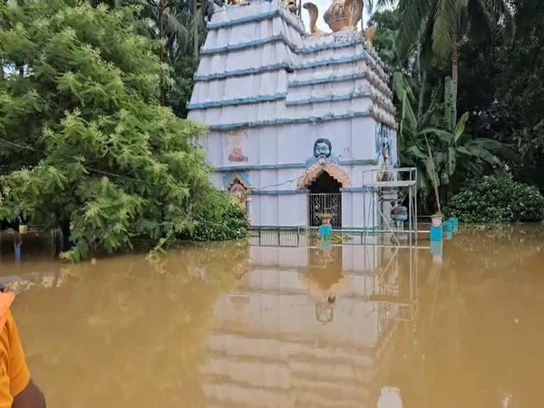 Severe flooding in Jajpur district of Odisha (Photo/ANI)
