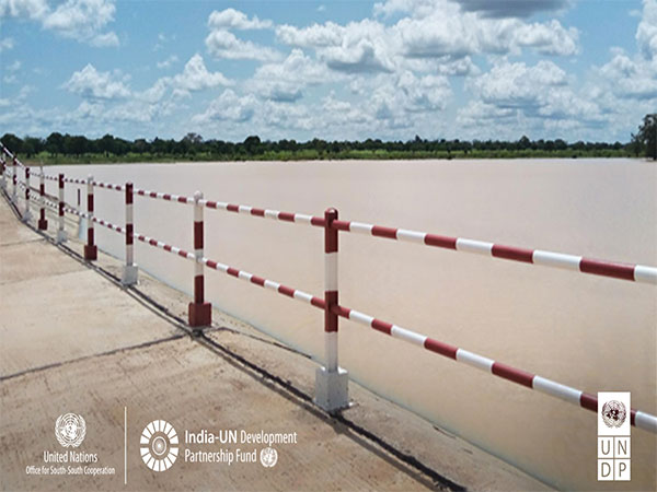 Photograph of Dam contructed by India UN Fund in Burkina Faso (Image/X@ UNOSSC)