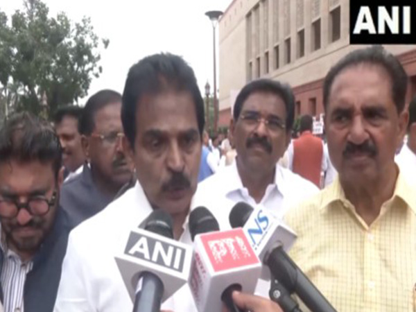 Congress leader KC Venugopal protests against BJP for 