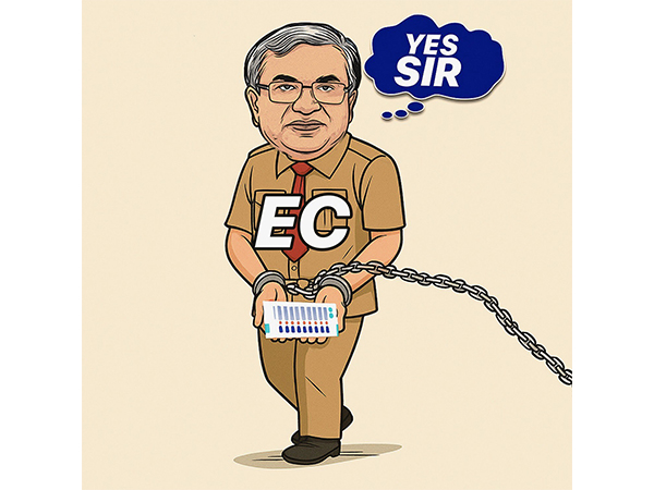 Congress MP Manickam Tagore mocks Election Commission with 'YES SIR' cartoon amid Bihar SIR row. (Photo credit- x/@manickamtagore)