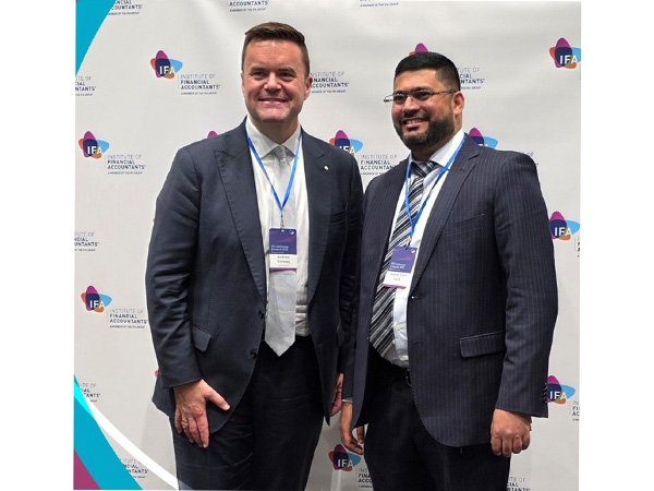 Syed Javeed Shah, Abu Dhabi-based global finance leader from Adilabad, India, named Top 5 finalist at IFA UK 2025 Awards at the Royal College of Physicians, London