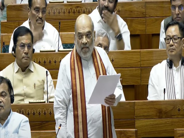 Union Home Minister Amit Shah in Lok Sabha (Photo/SansadTV)