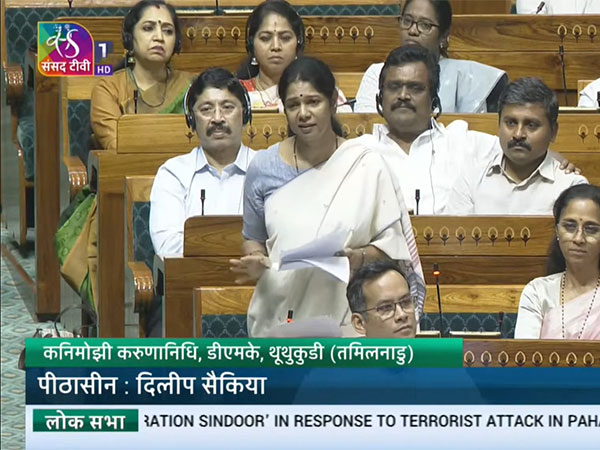 DMK MP Kanimozhi (Photo Source: Sansad TV)