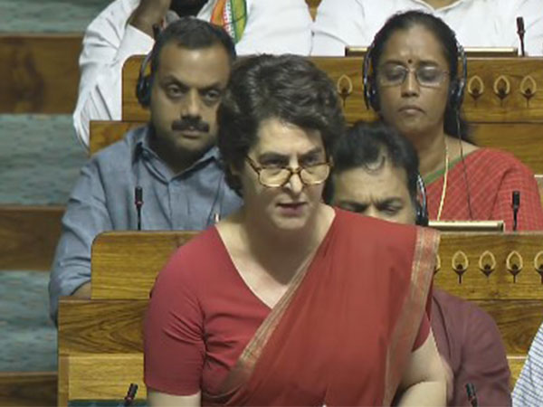 Congress MP Priyanka Gandhi (Photo/Sansad TV)