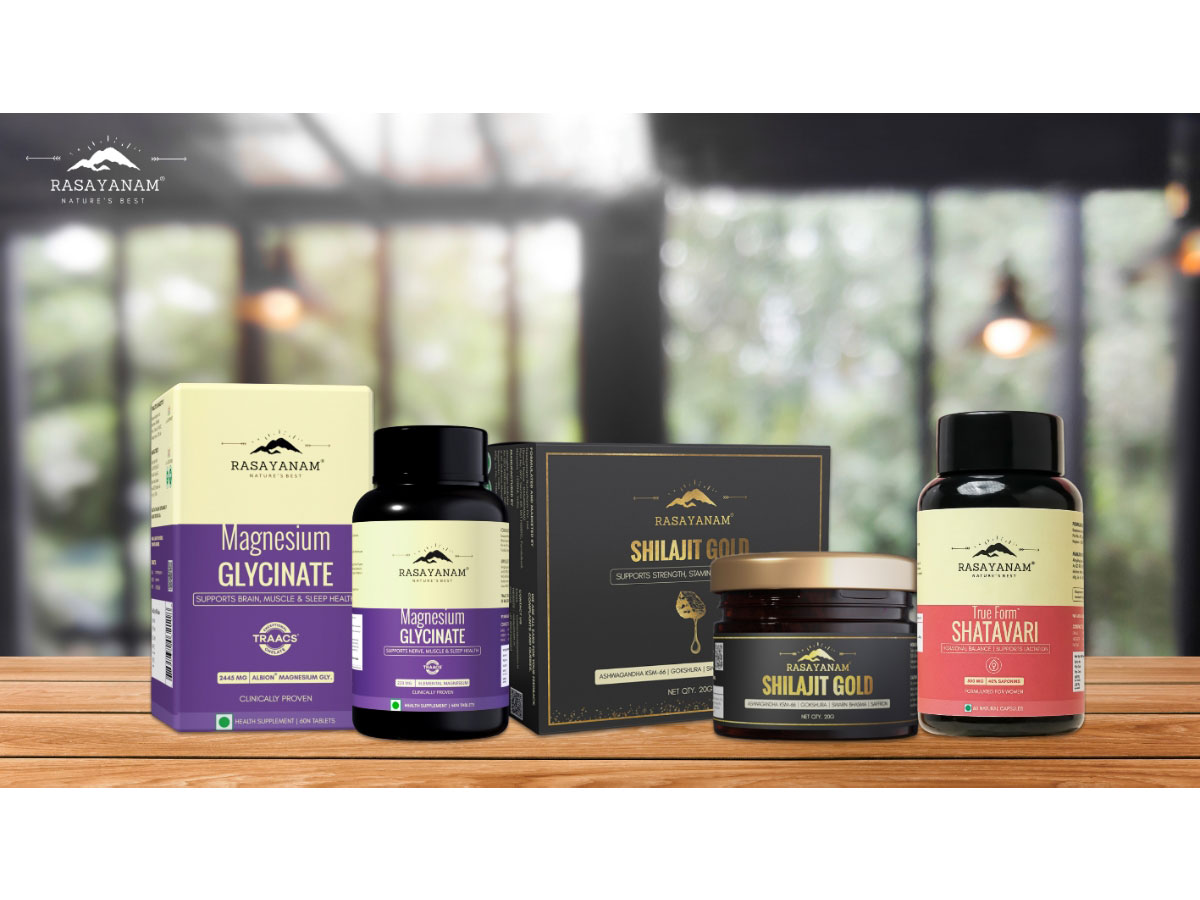 Rasayanam Expands Its Wellness Range with Three New Powerhouse Products: Shilajit Gold, Magnesium Glycinate, and Shatavari