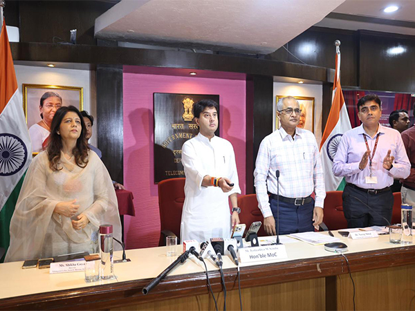 Union Min Jyotiraditya Scindia chairs Sanchar Saathi Stakeholders meet (Photo/ANI) 