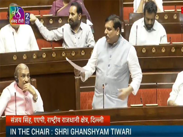 Rajya Sabha MP and AAP leader Sanjay Singh (Photo/Sansad TV)