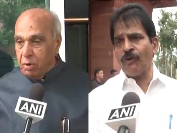 BJP MP Jagdambika Pal and Congress MP KC Venugopal (Photo/ANI)