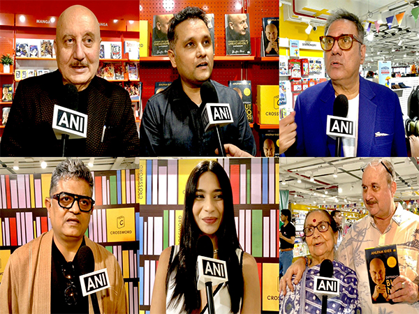 Amish Tripathi, Mahesh Bhatt, Shubhangi Dutt, Anupam Kher (Image source/ANI) 