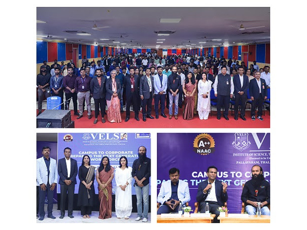 Dr. Preethaa Ganesh, Vice President of the VELS Group of Institutions, inaugurates the VELS HR Conclave 2025