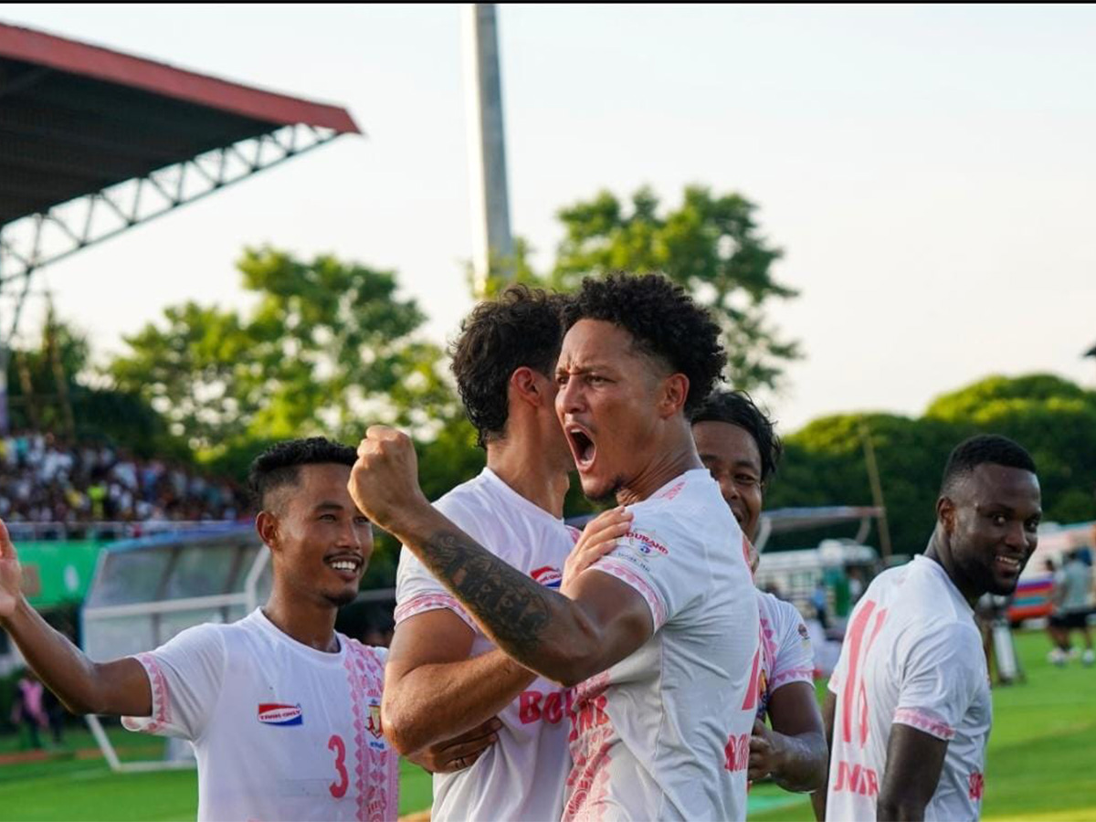 Bodoland FC celebrating a goal (Photo: Durand Cup/AIFF)