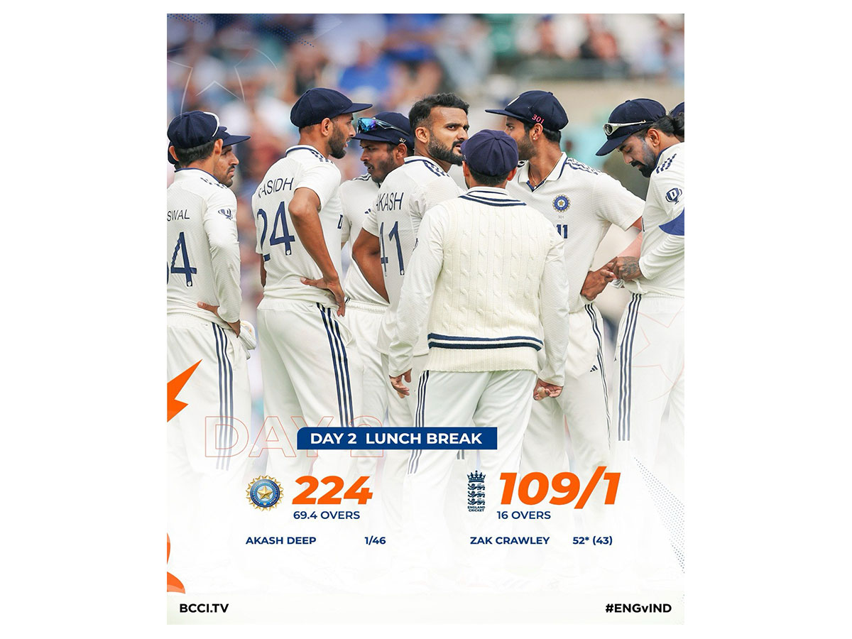 Team India was on backfoot during the first session (Photo: @BCCI X)