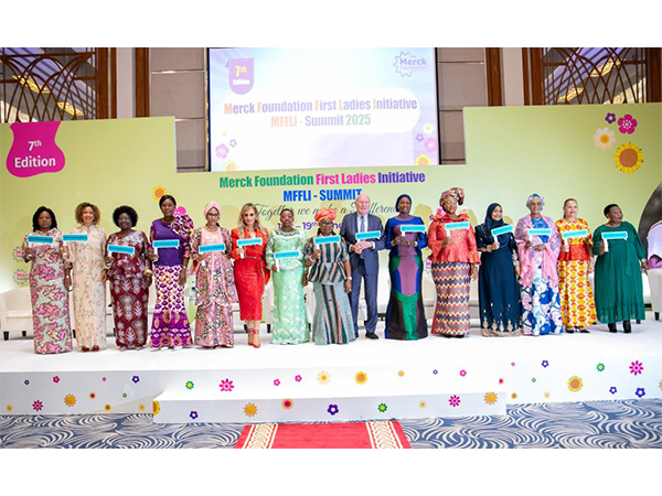 Merck Foundation Chairman and CEO with the First Ladies of Africa and Asia during the Merck Foundation First Ladies Initiative Summit 2025