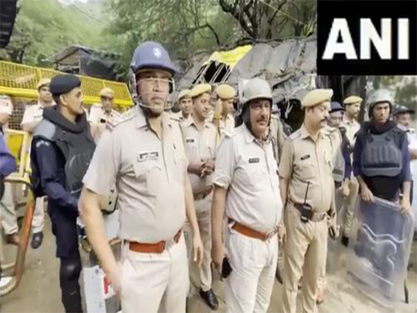 Heavy security in Ajmer’s Taragarh as Forest dept prepares for demolition drive (Photo/ANI)