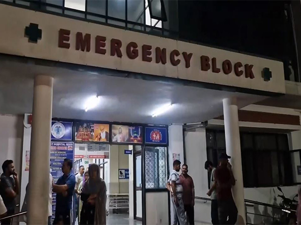 Injured admitted in Jammu & Kashmir's Reasi Hospital (Photo/ANI)