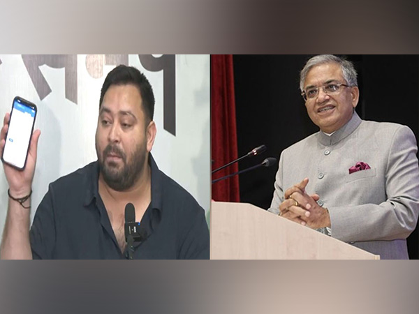 RJD leader Tejashwi Yadav and Chief Election Commissioner Gyanesh Kumar (Photo/ANI)