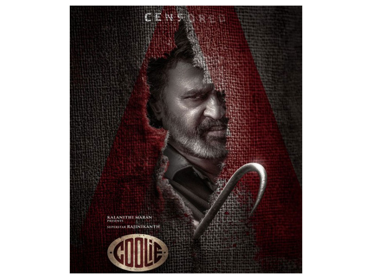 Rajinikanth starrer Coolie poster (Photo/X/@@sunpictures)