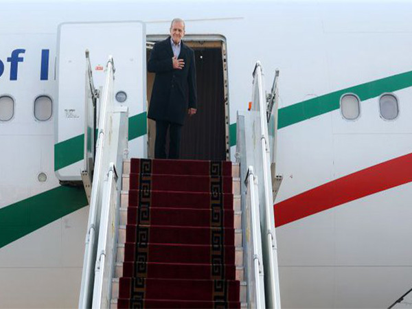 Iran’s President Masoud Pezeshkian landed in Lahore (Photo/X@IraninIslamabad)