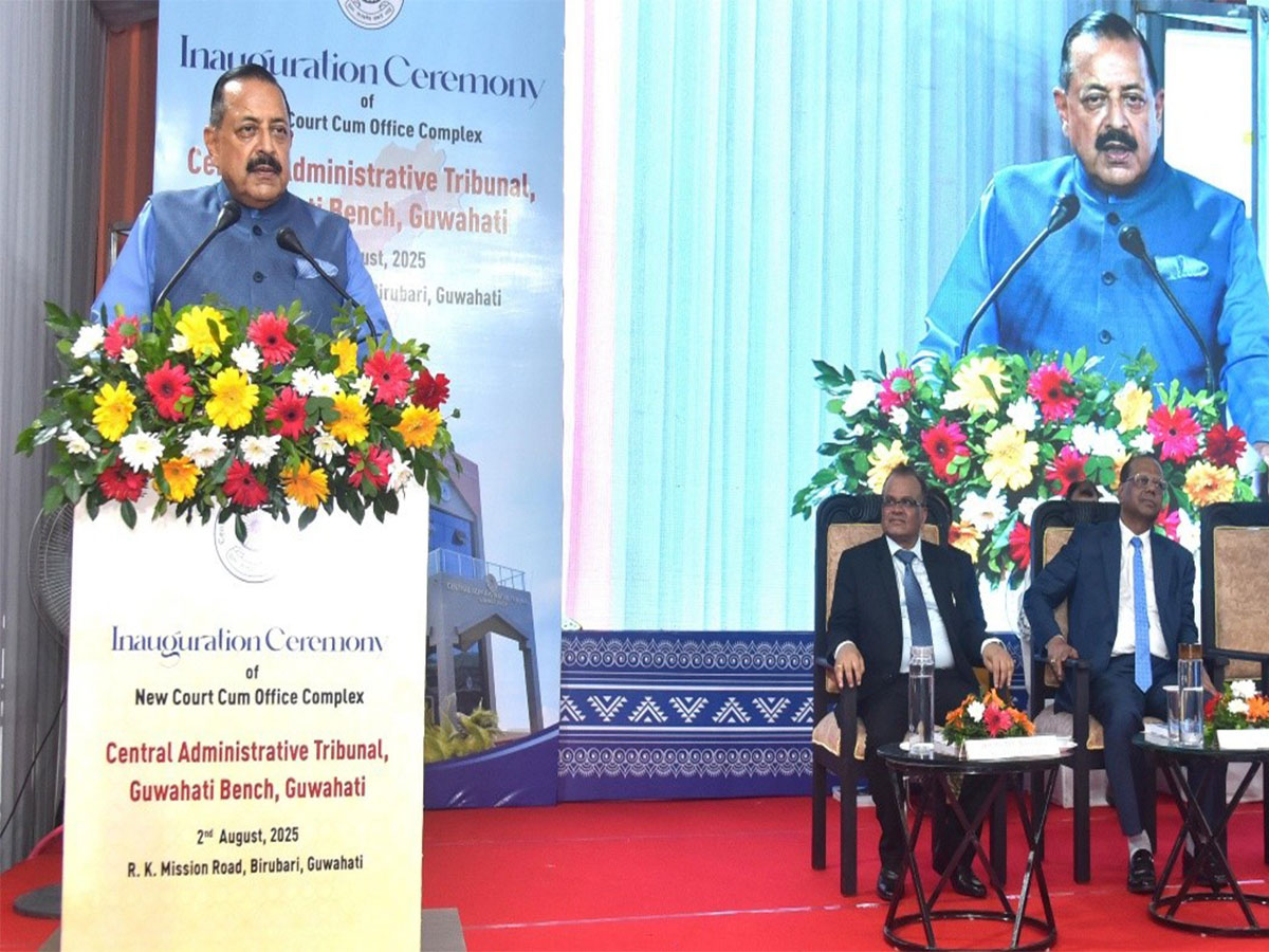 Union Minister Dr Jitendra Singh in Guwahati on Saturday. (Photo/ANI)