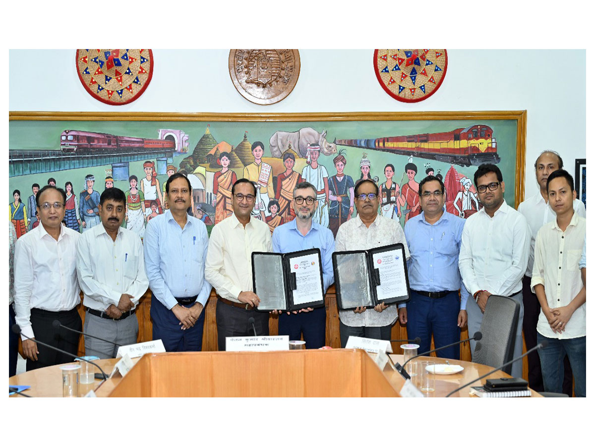 Northeast Frontier Railway (NFR) signs MoUs with Pollution Control Board of Assam, IIT Guwahati (Photo/ANI)
