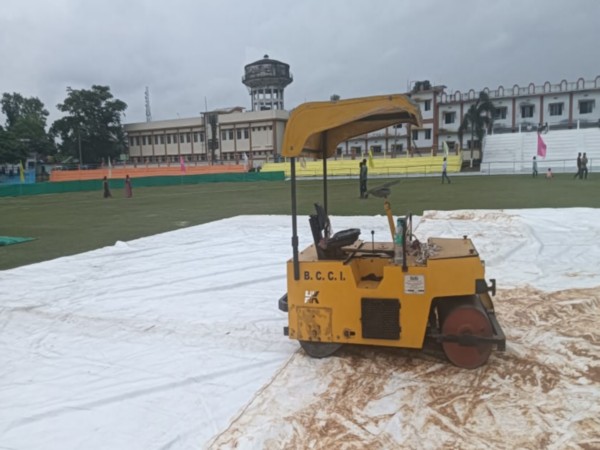 Cricket ground for the friendly match (Photo: ANI)