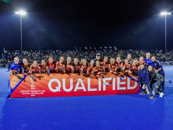 USA women's hockey team after qualifying for FIH Hockey World Cup (Image: FIH)