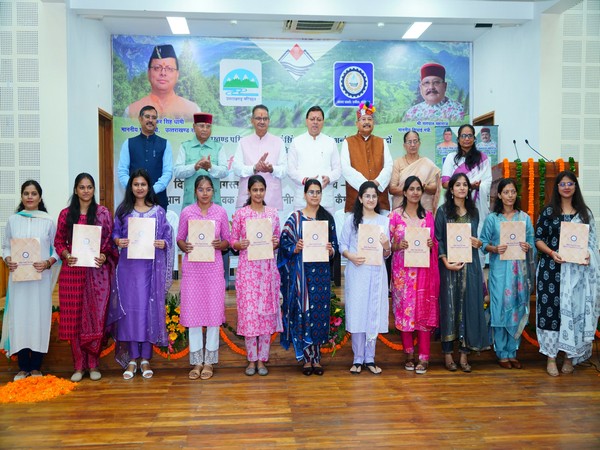 Uttarakhand CM Dhami distributed appointment letters to 187 selected candidates (Photo/ANI)