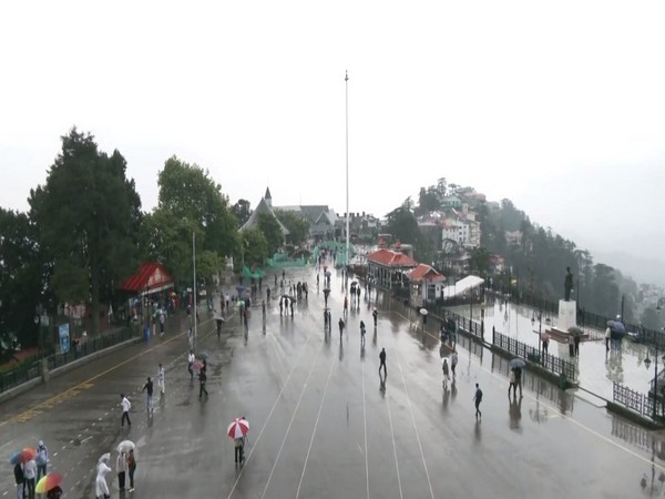 Rain lashed parts of Shimla (Photo/ANI)