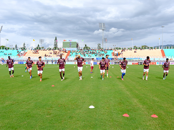 Real Kashmir FC during practice session (Image: Durand Cup/AIFF)