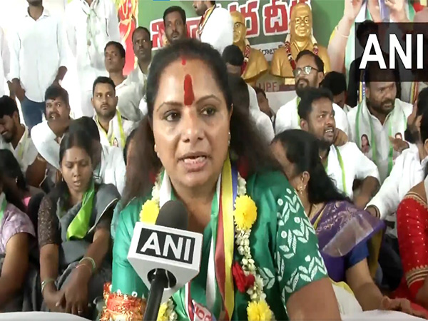 BRS MLC K Kavitha (Phot/ANI)